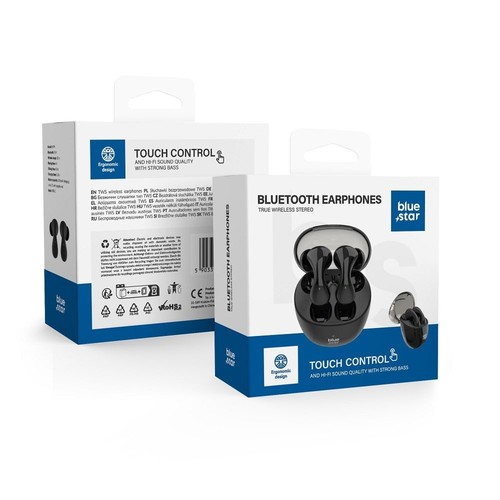 Blue star auricolare bluetooth - blue,
